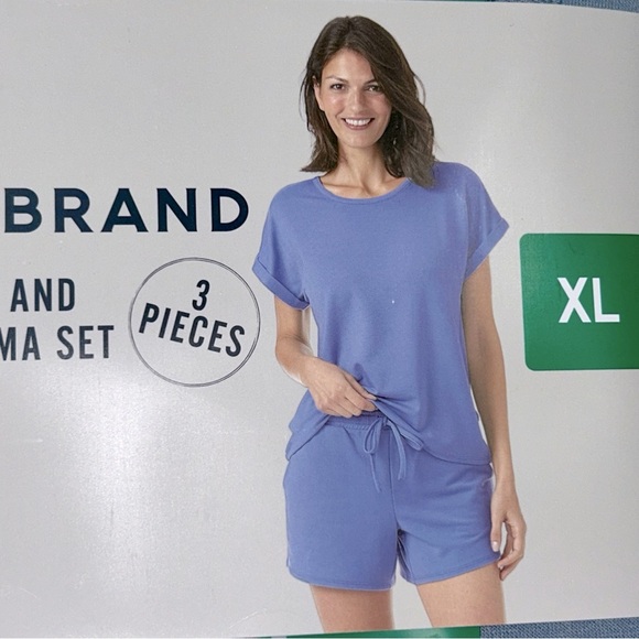 NWT Lucky Brand Tee, Tank and Short Pajama Set Size XL Women's - Picture 8 of 12